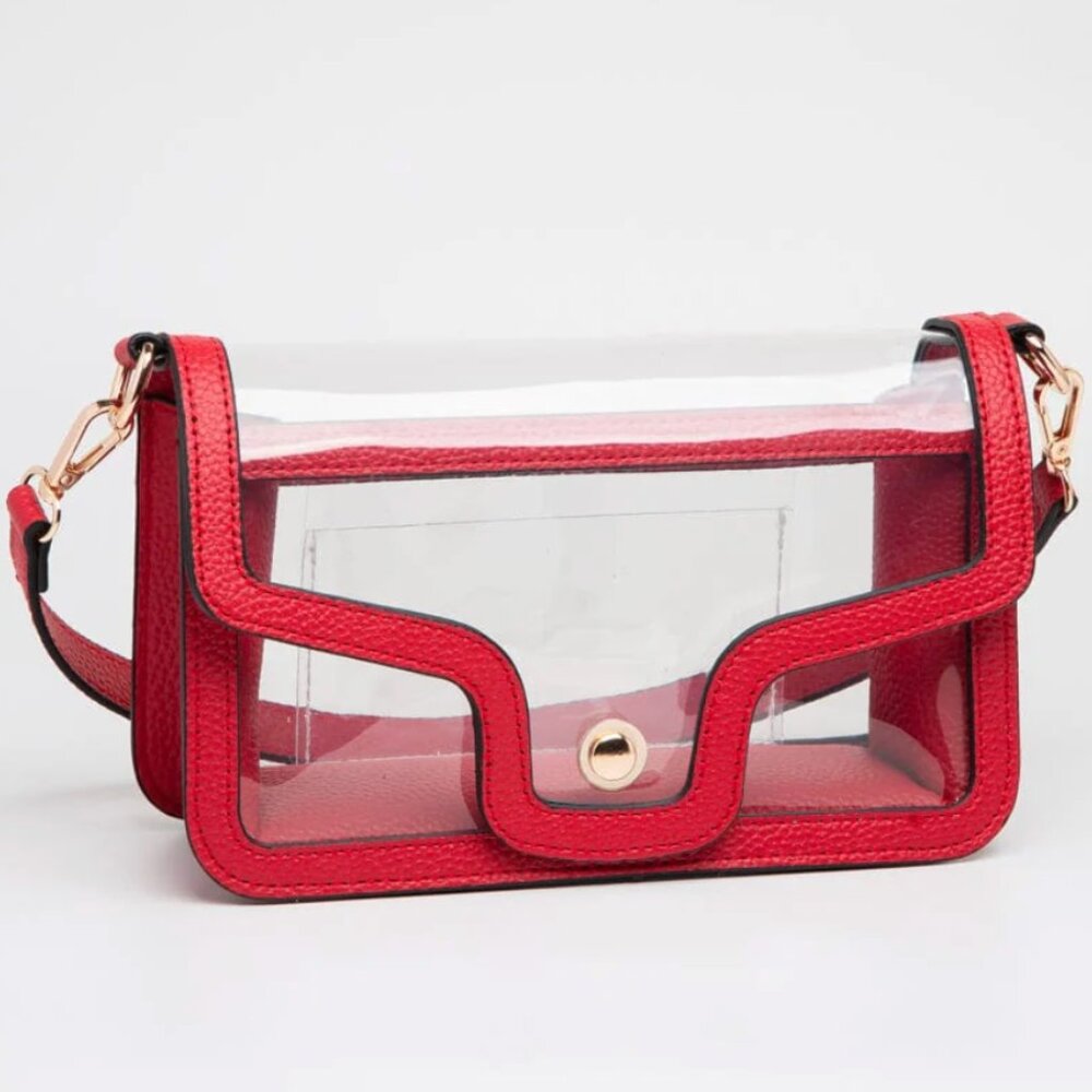 New Red Clear Stadium-Approved Gameday Shoulder Bag Concert & Sports Event
